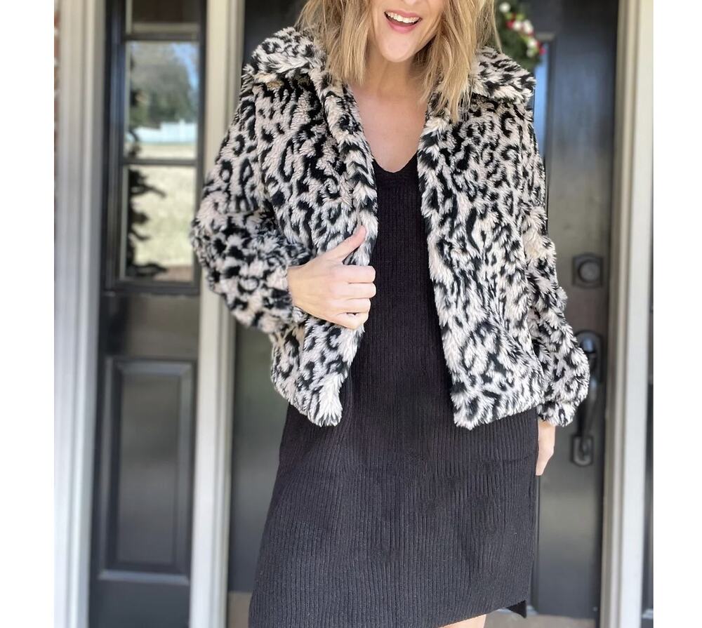 Leopard Faux Fur Coat